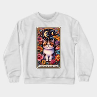 Exotic Shorthair Tarot Card Crewneck Sweatshirt